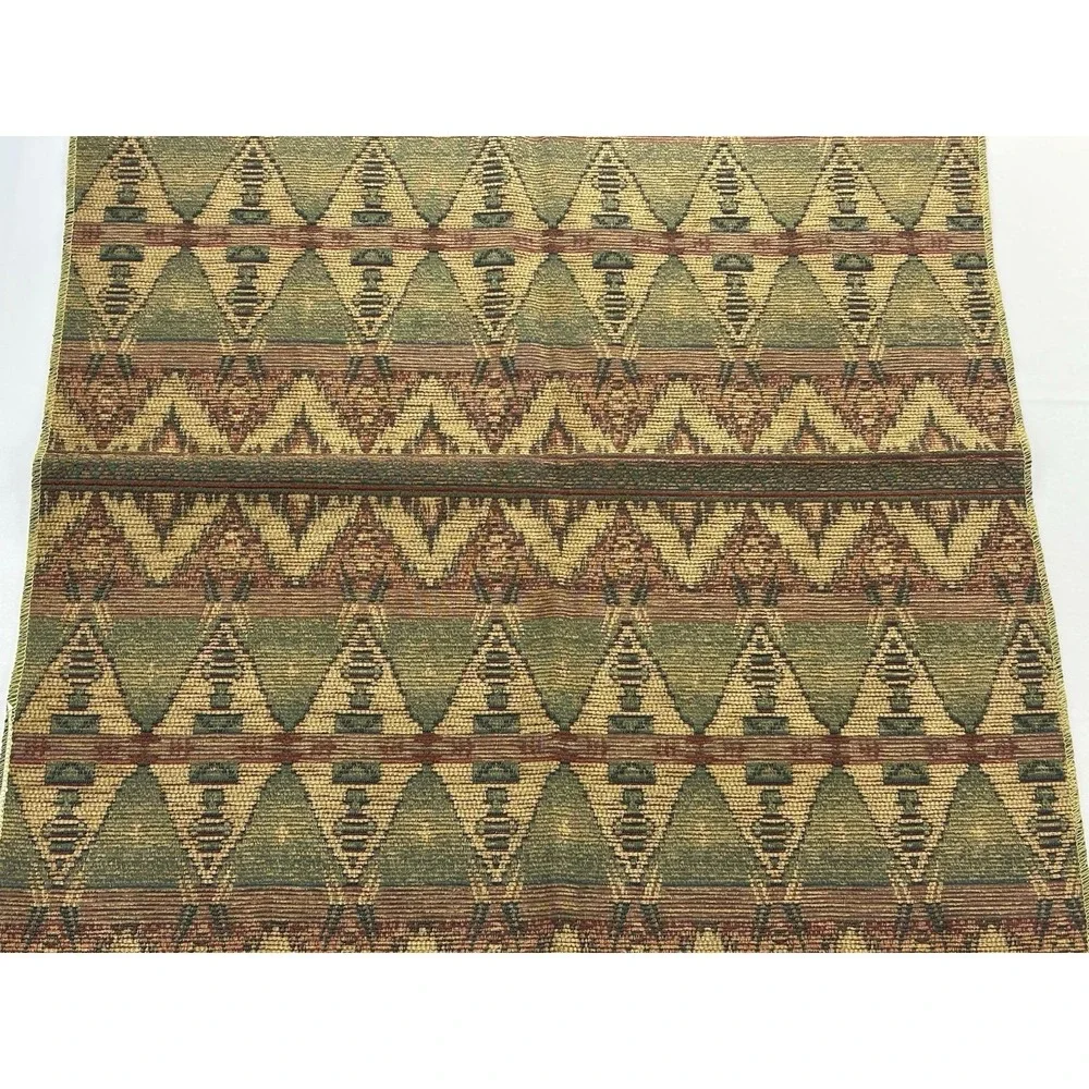 Southwestern Woven Tapestry Table Topper 26.5X26 Rustic Geometric Cabin Lodge